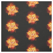 Rose des blühenden Feuers Stoff (Muster)
