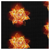 Rose des blühenden Feuers Stoff (Nahaufnahme)