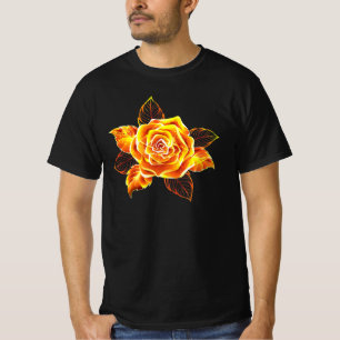 Rose des blühenden Feuers T-Shirt