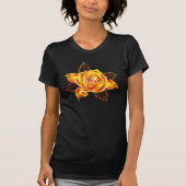 Rose des blühenden Feuers T-Shirt (Vorderseite)