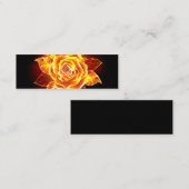 Rose des blühenden Feuers Telefonnummerkarte (Vorne/Hinten)