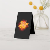 Rose des blühenden Feuers Terminkarte (Vorderseite)