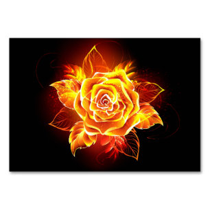 Rose des blühenden Feuers Tischnummer