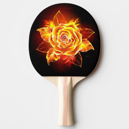 Rose des blühenden Feuers Tischtennis Schläger (Vorderseite)