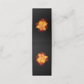 Rose des blühenden Feuers Treuekarte (Außenseite Aufgefaltet)