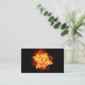Rose des blühenden Feuers Treuekarte (Stehend Vorderseite)