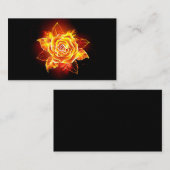 Rose des blühenden Feuers Treuekarte (Vorne/Hinten)