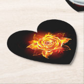 Rose des blühenden Feuers Untersetzer (angewinkelt)