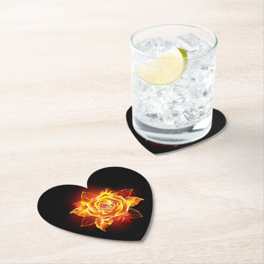 Rose des blühenden Feuers Untersetzer (Vor Ort)