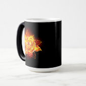 Rose des blühenden Feuers Verwandlungstasse (Vorderseite Links)