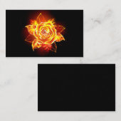 Rose des blühenden Feuers Visitenkarte (Vorne/Hinten)