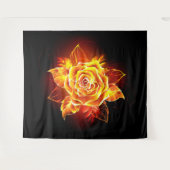 Rose des blühenden Feuers Wandteppich (Vorderseite (Horizontal))