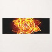 Rose des blühenden Feuers Yogamatte (Rückseite (Horizontal))