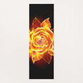 Rose des blühenden Feuers Yogamatte (Rückseite)