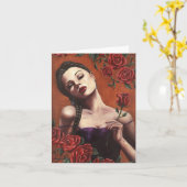 Rose des Blutes - Notecard Karte (Gelbe Blume)