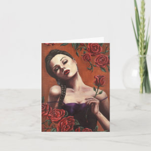 Rose des Blutes - Notecard Karte