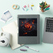 Rose des Feuers  Aufkleber (iPad Hülle)