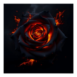 Rose des Feuers  Poster