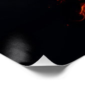 Rose des Feuers  Poster (Ecke)