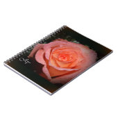 Rose des Freude-Notizbuches Notizblock (Linke Seite)