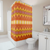 Rose des Friedens Ikat 3 Duschvorhang (Beispiel)