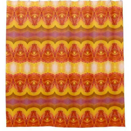 Rose des Friedens Ikat 3 Duschvorhang (Vorderseite)