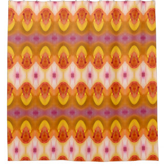 Rose des Friedens Ikat 4 Duschvorhang