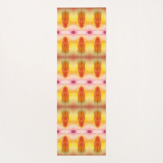 Rose des Friedens Ikat 5 Yogamatte (Rückseite)