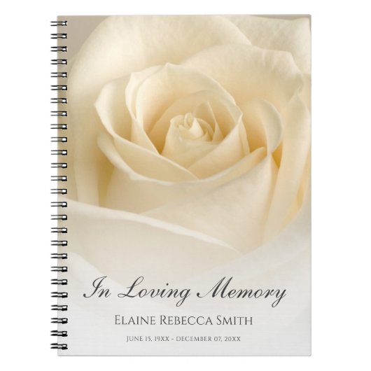 Rose des Gästebuches Notizblock (Vorderseite)