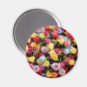 Rose des Gefühls Magnet (Vorderseite/Rückseite)