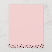 Rose des Haushalts Skript Confetti Grad Party Einl (Rückseite)