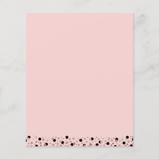 Rose des Haushalts Skript Confetti Grad Party Einl (Rückseite)