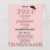 Rose des Haushalts Skript Confetti Grad Party Einl (Vorderseite)