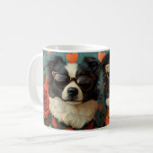 Rose des Herzens - Valentinstag Kaffeetasse (Vorderseite Links)