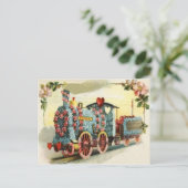 Rose des Herzens vergessen-Ich-Nicht-Blume Postkarte (Stehend Vorderseite)