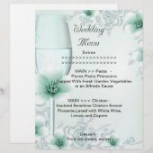 Rose des Hochzeitmenüs Minze Green Blossom (Vorne/Hinten)