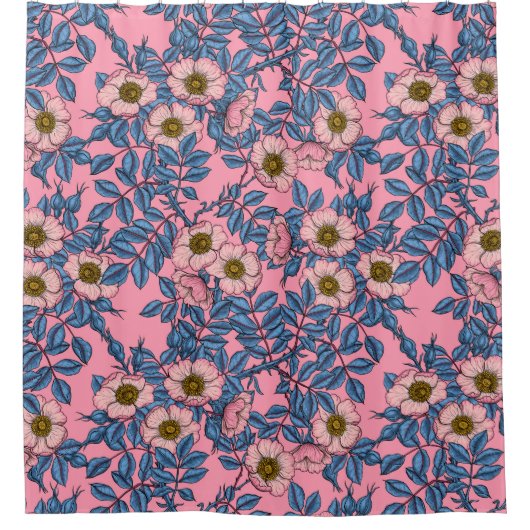 Rose des Hundes Duschvorhang (Vorderseite)