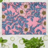 Rose des Hundes Geschirrtuch (Gefaltet)