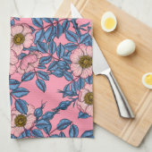 Rose des Hundes Geschirrtuch (Viertel Falte)