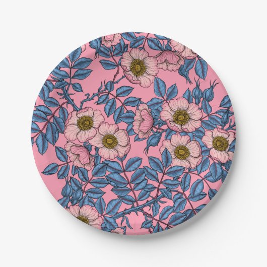 Rose des Hundes Pappteller (Vorderseite)