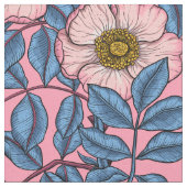 Rose des Hundes Stoff (Nahaufnahme)