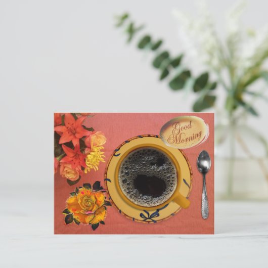 Rose des Kaffeelöffels Postkarte (Stehend Vorderseite)