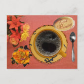 Rose des Kaffeelöffels Postkarte (Vorderseite)