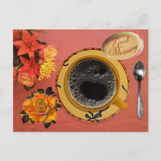 Rose des Kaffeelöffels Postkarte (Vorderseite)