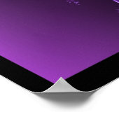 Rose des lila Fraktals Poster (Ecke)