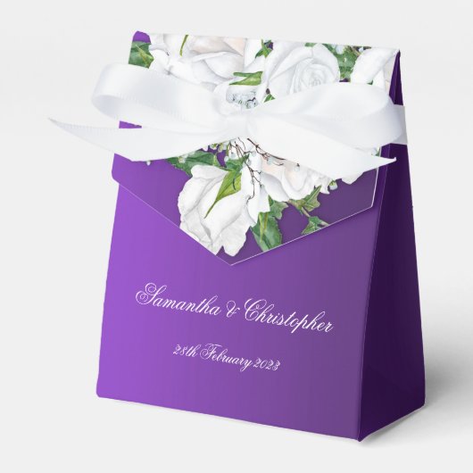 Rose des Lila Frühlings Geschenkschachtel (Vorderseite)