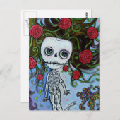 Rose des Meeres Postkarte (Vorne/Hinten)