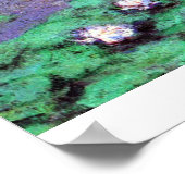 Rose des Meeres Wasserlandschaft von Claude Monet Poster (Ecke)