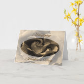 Rose des Muttertags in Sepia Karte (Gelbe Blume)