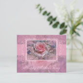 Rose des Muttertags Postkarte (Stehend Vorderseite)